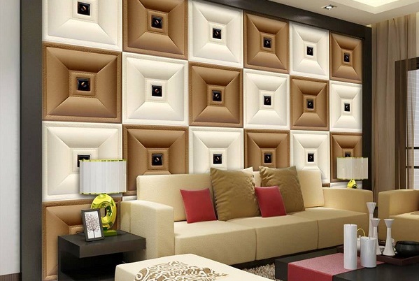 mẫu ốp tường da 3D
