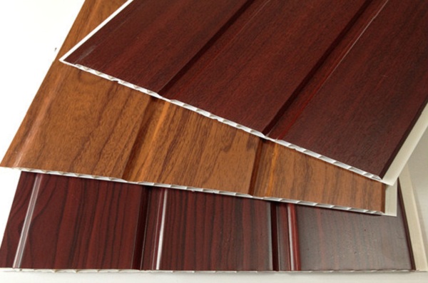 mẫu tấm nhựa PVC giả gỗ ốp tường