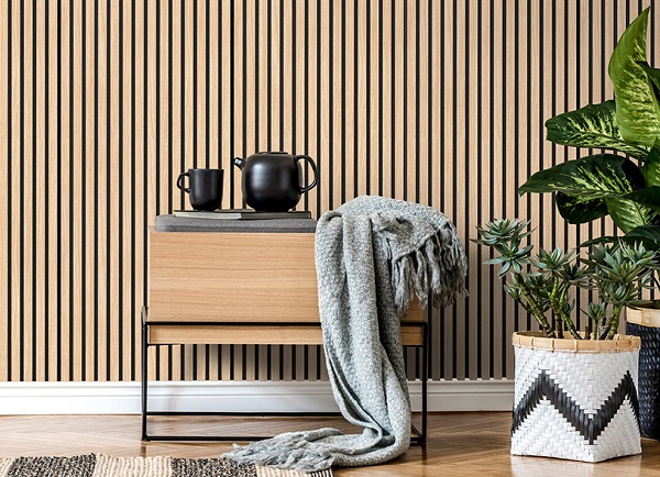 Mẫu tấm ốp lam sóng phòng bếp