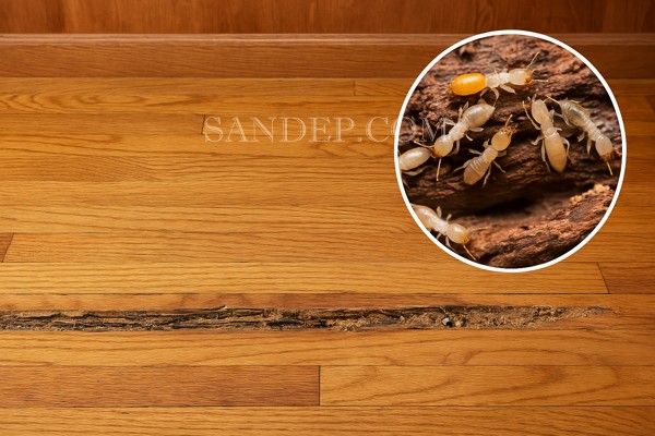 Sửa chữa sàn gỗ bị mối mọt