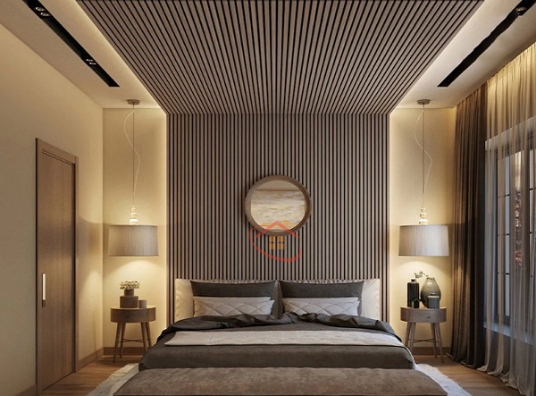 ốp trần nhựa phòng ngủ