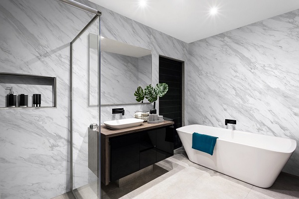 ốp tường nhựa giả đá phòng tắm quận long biên