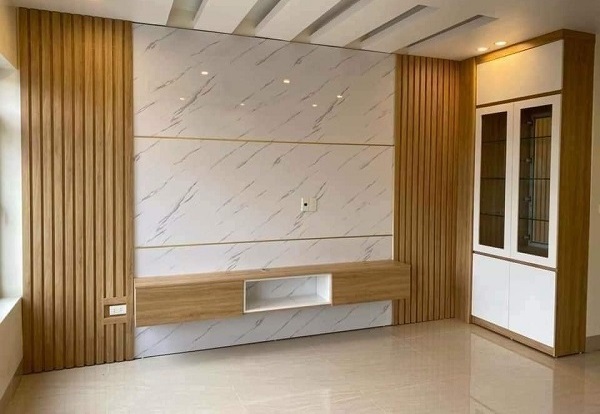 ốp vách tivi giả đá