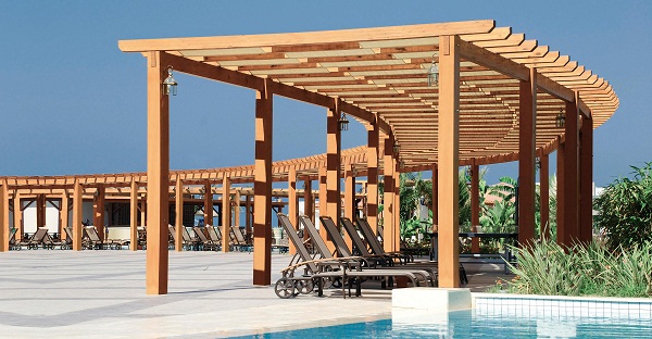 pergola gỗ nhựa