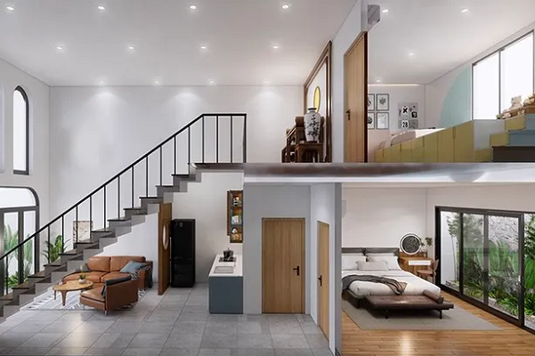 sàn gác lửng đẹp tiện dụng