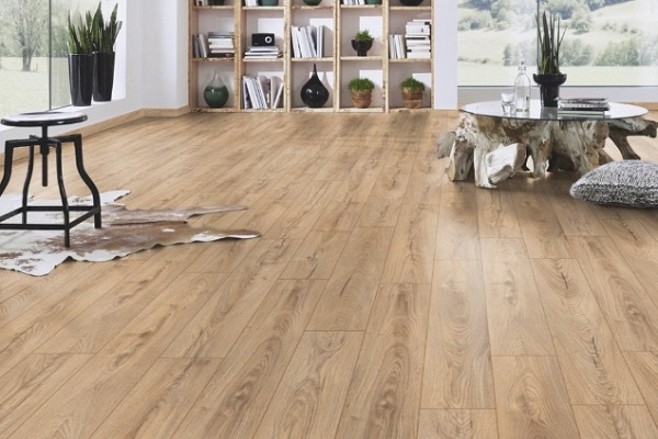 Mẫu sàn gỗ công nghiệp màu sắc vân gỗ tự nhiên, sang trọng