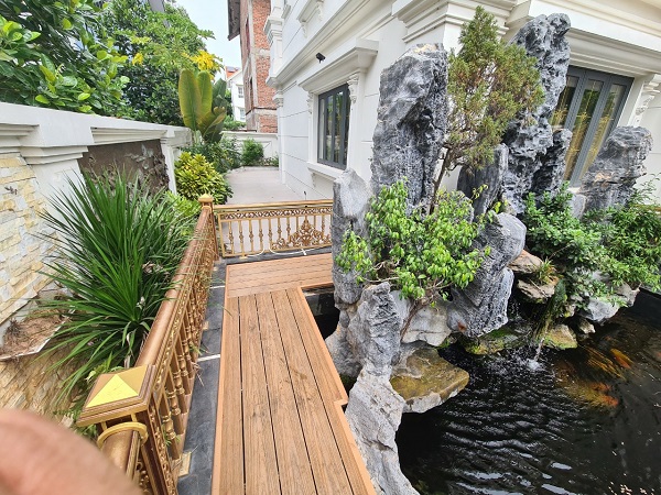 sàn gỗ hồ cá Koi Tecwood