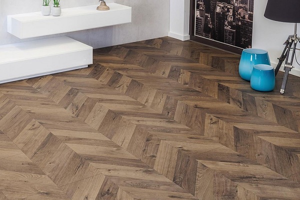 Mẫu sàn gỗ Kaindl Chevron xương cá