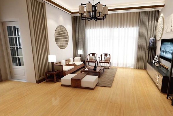 sàn gỗ màu vàng đẹp