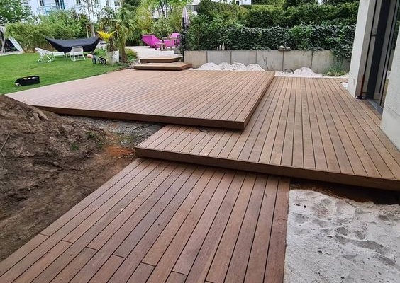 Sàn gỗ tự nhiên ngoài trời thermowood