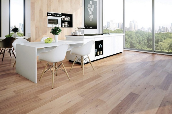 sàn gỗ nhà bếp chịu nước