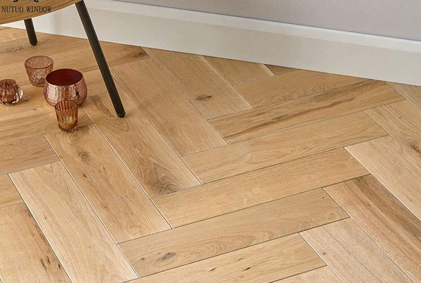 mẫu sàn gỗ sồi lát xương cá