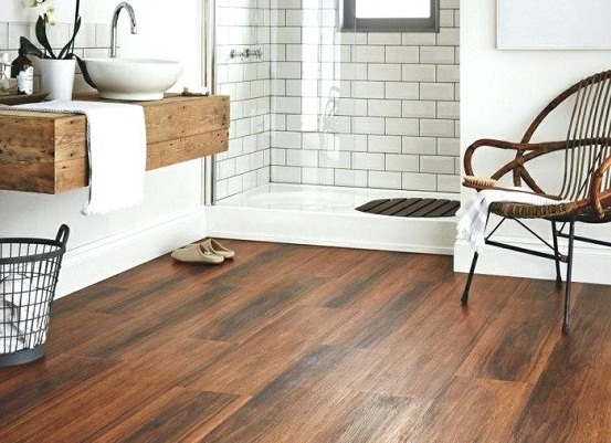 sàn gỗ tự nhiên chịu ẩm lát phòng tắm