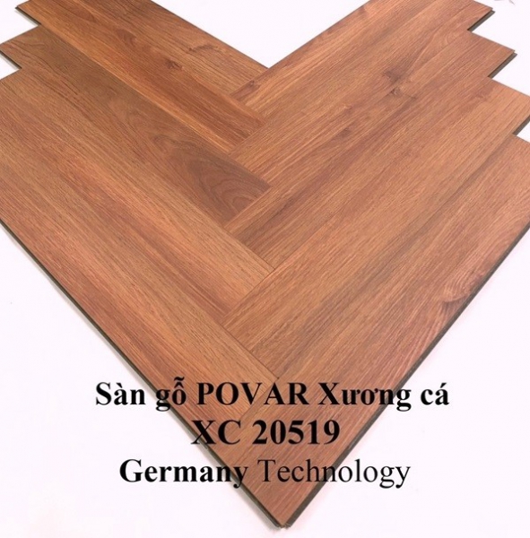 Sàn gỗ Povar XC20519 – Nâu đỏ nổi bật