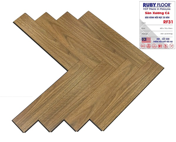 sàn gỗ xương cá Ruby Floor