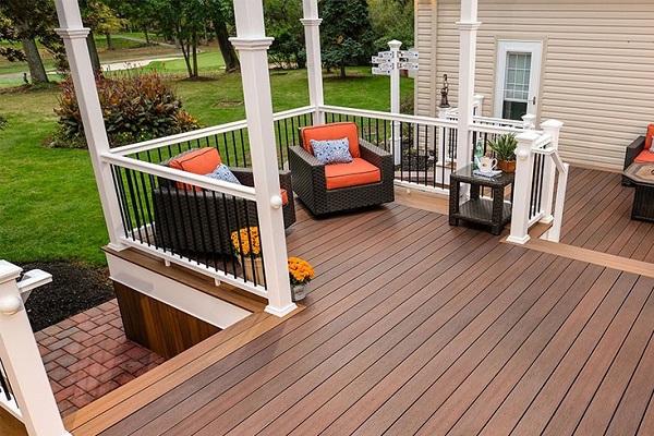 Sàn ngoài trời gỗ nhựa Tecwood lỗ tròn