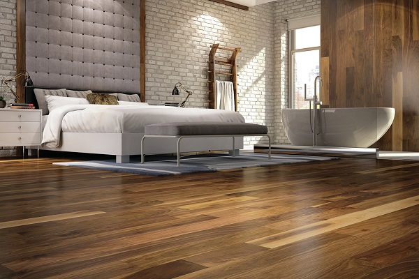 sàn nhà ốp gỗ óc chó