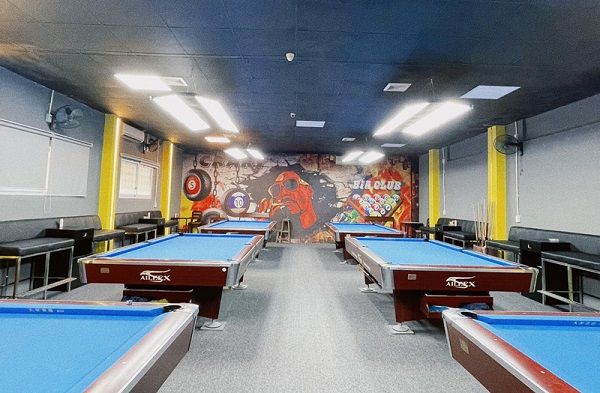 sàn nhựa giả bê tông bida club