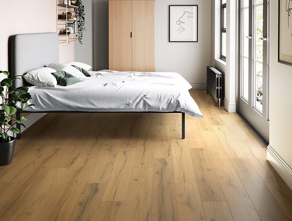 sàn nhựa phòng ngủ diện tích hẹp