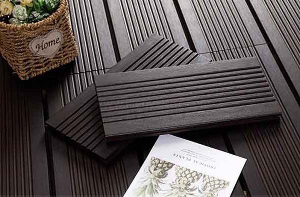 sàn tre ngoài trời lavie bamboo rãnh to màu tối