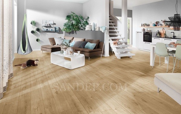 Sàn gỗ lát thẳng Kampong – Cốt gỗ đen CDF
