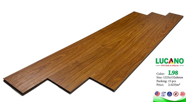 Sàn gỗ Lucano màu cánh gián L98