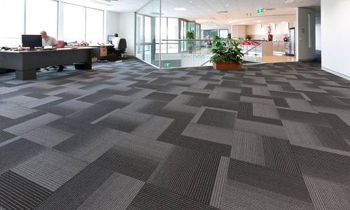 Sàn nhựa vân thảm lắp cho văn phòng