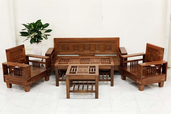sofa gỗ xoan đào đẹp