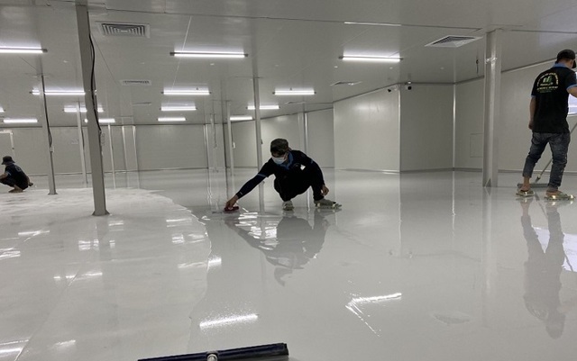 sơn sàn epoxy tự san phẳng