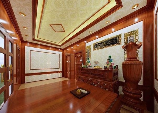 tấm nhựa pvc ốp trang trí phòng thờ
