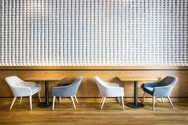 tấm ốp tường 3D quán cafe