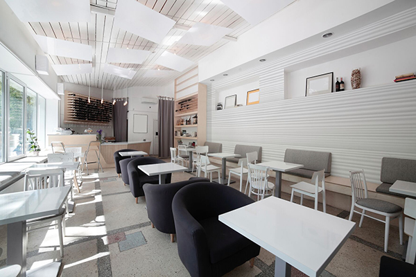tấm ốp tường nano pvc quán cafe