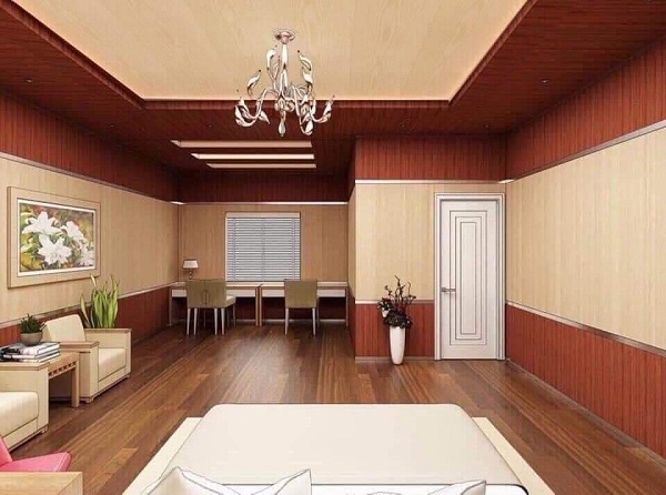 trần nhựa giật cấp phòng ngủ đẹp
