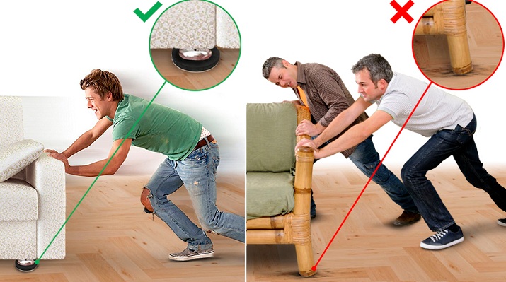 tránh làm xước sàn gỗ