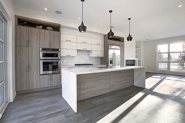 tủ bếp gỗ An Cường MDF phủ melamine
