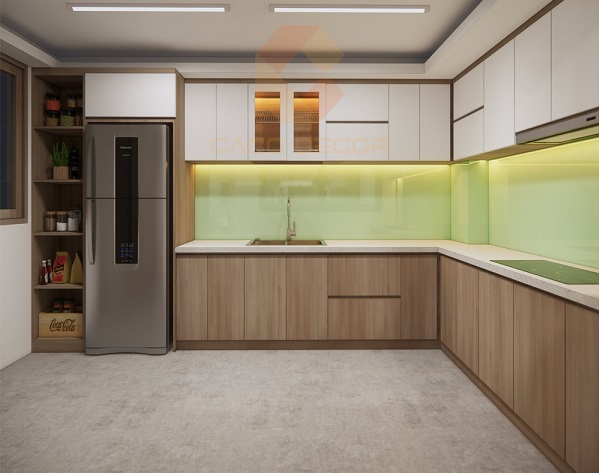 tủ bếp gỗ MDF An Cường