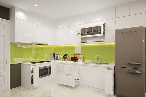 tủ bếp gỗ HDF