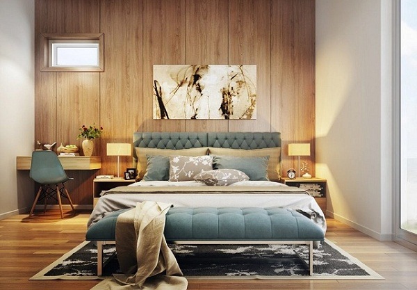 tấm ốp nano hobiwood trang trí phòng ngủ