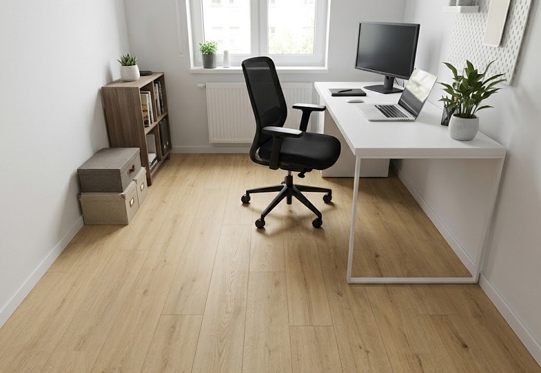 Mẫu sàn gỗ Joka BT230 lát phòng ngủ nhỏ